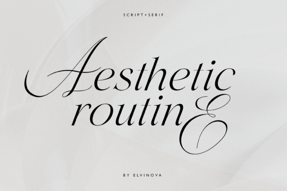 Aesthetic Routine Duo: The Elegant Typeface for Creative Makers