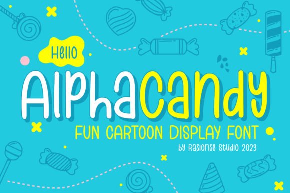 Alpha Candy: The Sweet Cartoon Font for Playful Branding