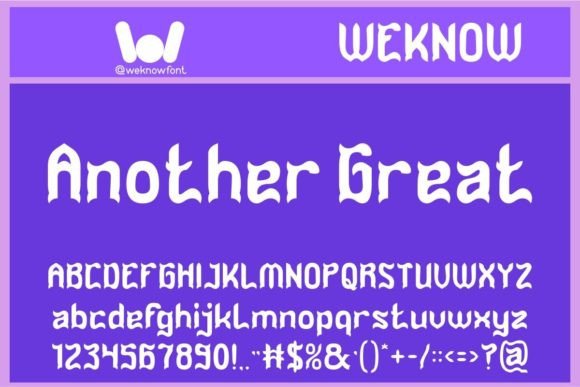 Another Great: A Premium Display Font for Bold Branding