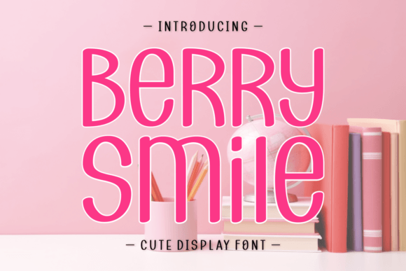 Berry Smile: A Handwritten Display Font for Modern Branding