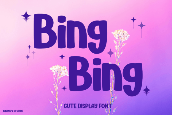 Bing Bing: A Quirky Display Font for Creative Projects