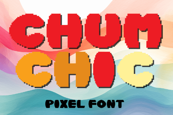 Chumchic Pixel: The Ultimate Display Font for Retro Campaigns