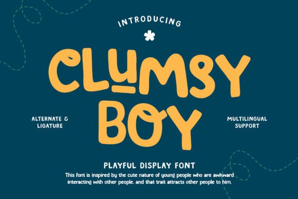 Clumsy Boy: The Playful Display Font for Campaigns That Stand Out