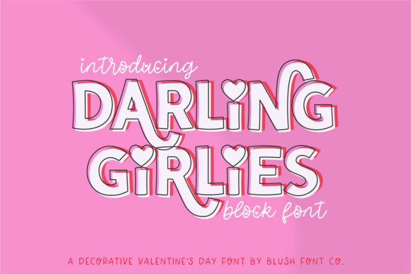 Darling Girlies: The Perfect Valentine's Day Display Font