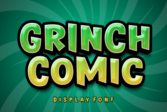 Grinch Comic: The Joyful Display Typeface for Handmade Creators