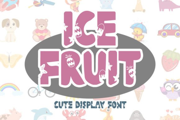 Ice Fruit Font: A Joyful Display Typeface for Small Business Branding