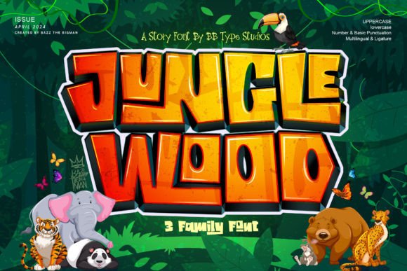 Jungle Wood: The Primal Display Typeface for Bold Campaigns