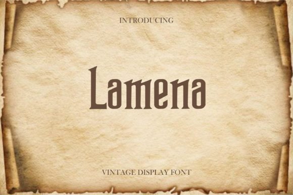 Lamena Typeface for Bold Editorial and Brand Headings