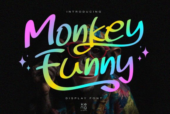 Monkey Funny: The Playful Display Font for Handmade Creators