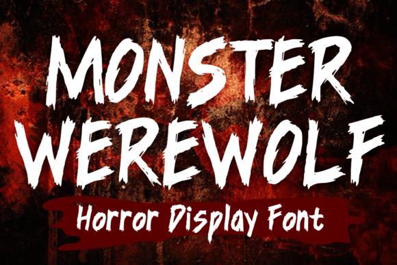 Monster Werewolf: A Vintage Horror Display Font for Bold Branding
