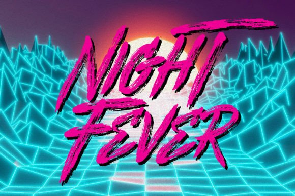 Night Fever: The Ultimate Retro Script Font for Bold Branding