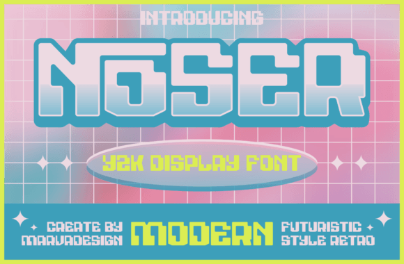 Noser Free Download: The Ultimate Y2K Display Font for Modern Designers