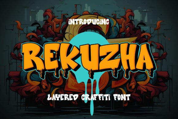Rekuzha: The Bold 3D Layered Graffiti Font for Web Design