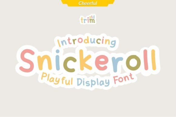 Snickeroll: The Playful Display Font for Whimsical Web Design
