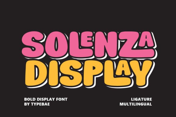 Solenza: The Bold Display Font for Vibrant Web Projects