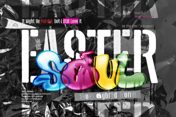 Soul Easter: A Display Font for Editorial Design and Brand Identity