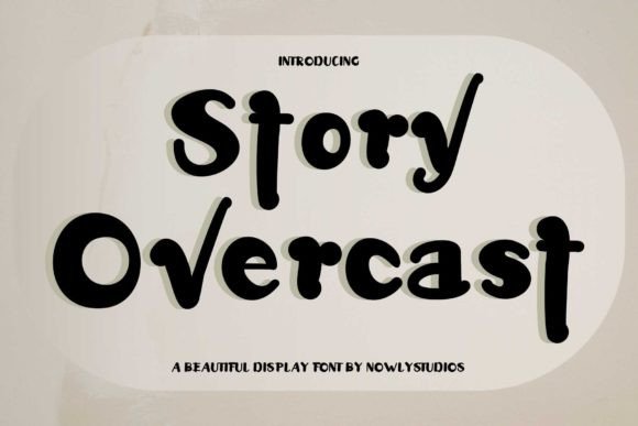 Story Overcast: A Retro Display Font for Bold Branding