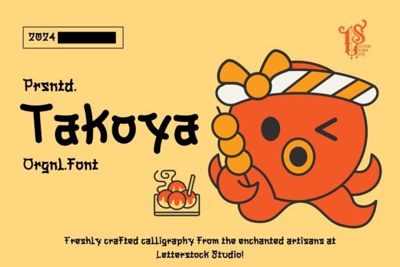 Takoya: A Hand-Drawn Display Font for Modern Web Design