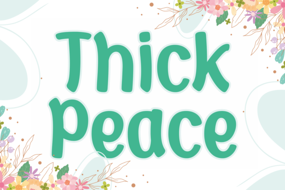 Thick Peace: The Joyful Display Font for Modern Web Design