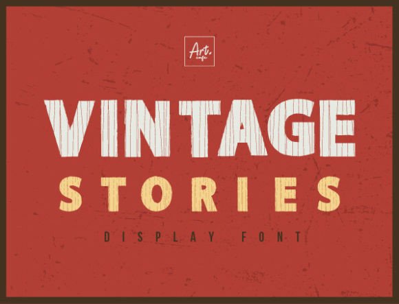 Vintage Stories: A Premium Display Font for Modern Digital Brands