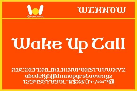 Wake Up Call: A Dynamic Display Font for Modern Web Design